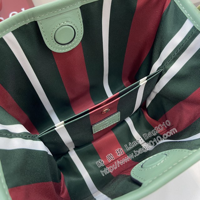 Gucci專櫃古馳最新款購物袋GG圖案條紋織大號肩背包 jh2627型號：815118